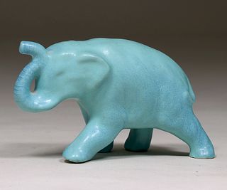 Van Briggle Pottery Elephant Figure c1980s