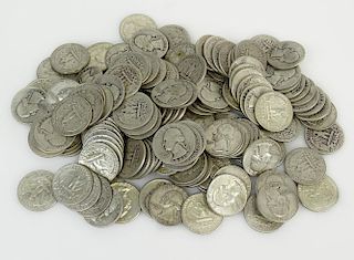 Lot of One Hundred Thirty Seven (137) Silver Washington Quarters