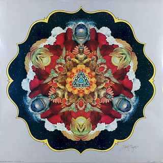 David Singer Singed Lotus Concert Poster 1978
