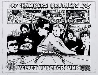 Velvet Underground John van Hamersveld Signed Poster