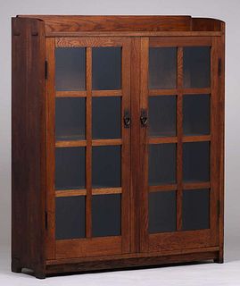 Gustav Stickley #717 Two-Door Bookcase c1910