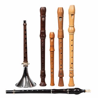 Mareth Single Reed Musette, Flageolet, and Four Recorders