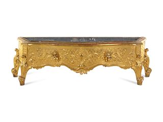 A Louis XV Style Carved Giltwood Jardiniere