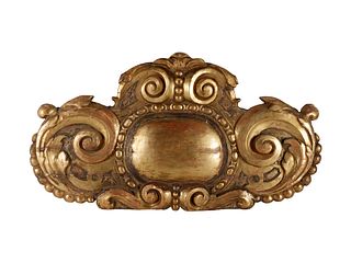 A Continental Carved and Giltwood Ornament