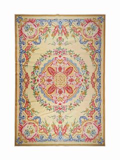 A Savonnerie Style Wool Rug