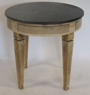Vintage Faux Distressed Wood Center Table