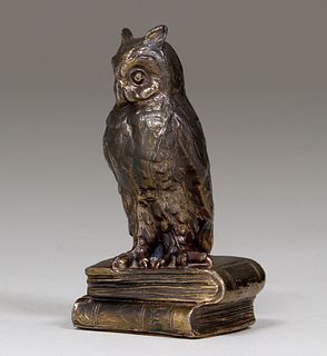 Arts & Crafts Ceramic Owl c1920s