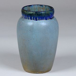 Large Zanesville Stoneware Zasco Vase c1920