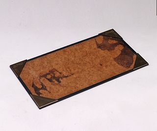 Silvercrest Sterling on Bronze Desk Pad c1921