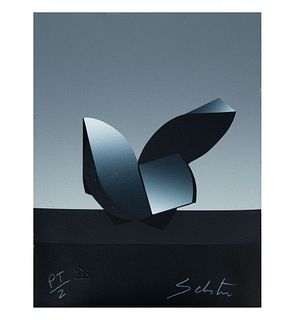 Enrique Carbajal "Sebastian". Sin título. Firmada. Serigrafía P/T II. Con sello de agua de Ediciones Multiarte. 28 x 21 cm