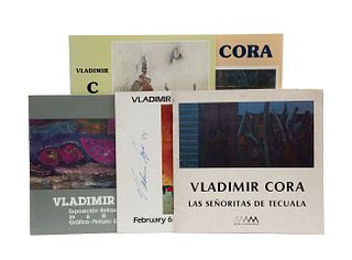 Obra de Vladimir Cora. Exposición Retrospectiva / Sun and Nature / Las Señoritas de Tecuala... 3 firmados por Cora. Piezas: 5.