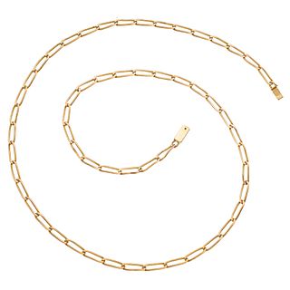 Necklace in 18k yellow gold. Weight: 20.7 g. Length: 25.3"