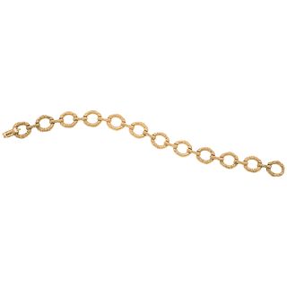 Bracelet in 18k gold. TANE. Weight: 40.0 g. Length: 7.4"