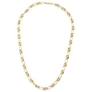 Necklace in 18k yellow gold. Weight: 22.9 g. Length: 19.8"