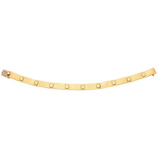 Bracelet in 18k yellow gold. Weight: 24.4 g. Length: 7"