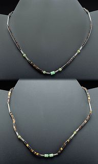20th C. Navajo Necklaces - Jade, Greenstone, & Shell
