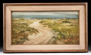 Framed Roberta Clark Landscape Painting, ca. 1960s