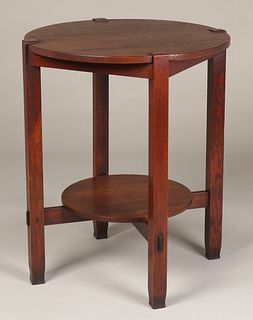 Stickley Brothers 24"d Lamp Table c1910