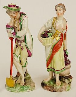 Two (2) 19/20th Century Dresden Porcelain Figures
