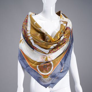 Hermès "Feux d'Artifice" 90 cm silk scarf
