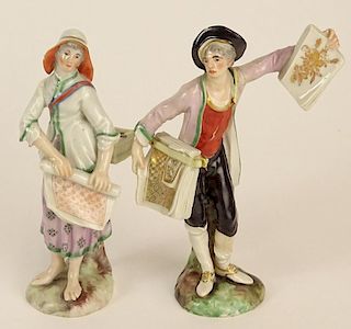 Two 19/20th Century Dresden Porcelain Figures