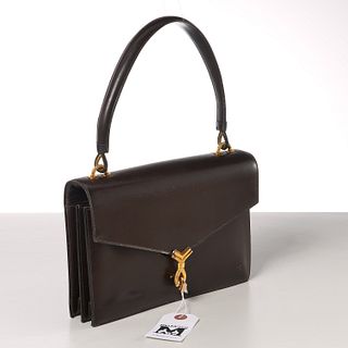 Hermès brown calf leather handbag