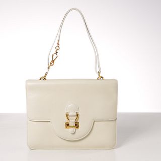 Hermès cream calf leather handbag