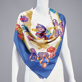 Hermès "Les Rubans du Cheval" 90 cm silk scarf