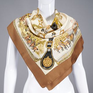 Hermès "Grands Attelages" 90 cm silk scarf