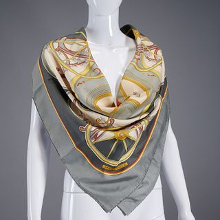 Hermès "Washington's Carriage" 90 cm silk scarf