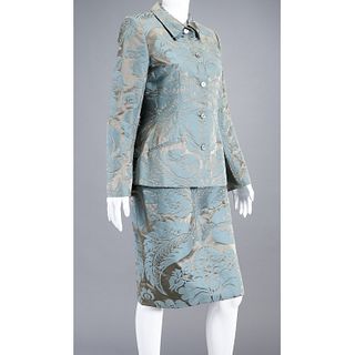 Bill Blass tapestry skirt suit