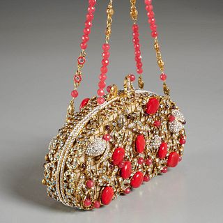 Edidi of New York crystal embellished handbag