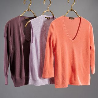 Group of ladies Loro Piana cashmere sweaters