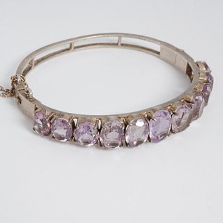 Carl August Hedblom silver & amethyst bracelet
