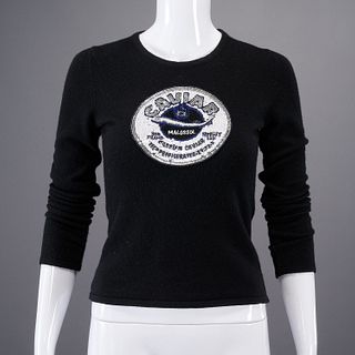 Queen of Cashmere "Caviar" sweater