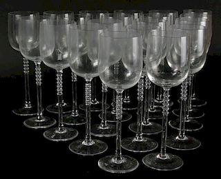 Set of 20 Rosenthal "Century" Red Wine Glasses