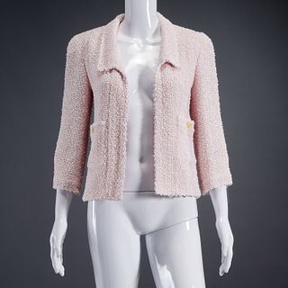 Chanel blush pink boucle jacket