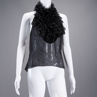 Givenchy Couture ruffled halter top