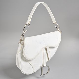Christian Dior leather saddle bag