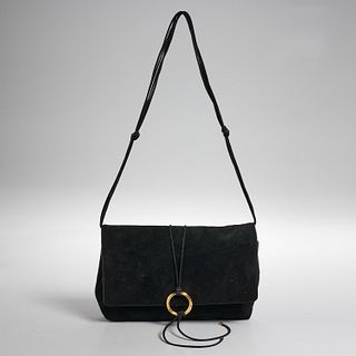 Dolce & Gabbana black suede handbag