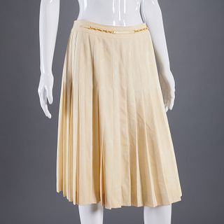 Celine France mid length pleated skirt