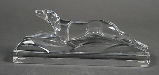 BACCARAT France Greyhound Paperweight Dog