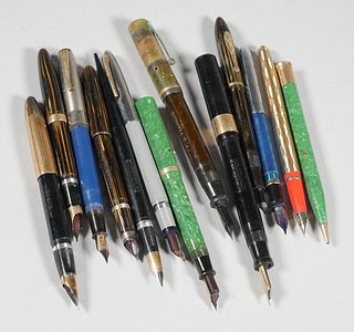 (13) SHEAFFER Fountain Pens & Mechanical Pencil