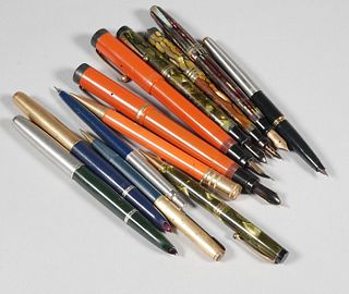 (12) PARKER Fountain Pens & Mechanical Pencil