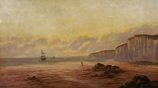 SIDNEY YATES JOHNSON, 19thC O/C, Coastal Scene