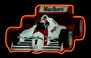 NEON SIGN, Marlboro Formula 1 Car, Ayrton Senna