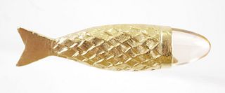 14K Yellow Gold FISH Pin Brooch