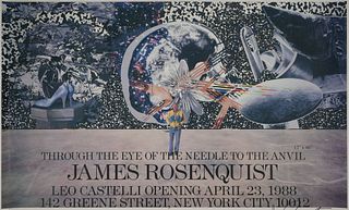 JAMES ROSENQUIST, Signed Gallery Poster, 1988