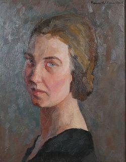PIERRE VILLAIN, Painting - Portrait of a Woman
