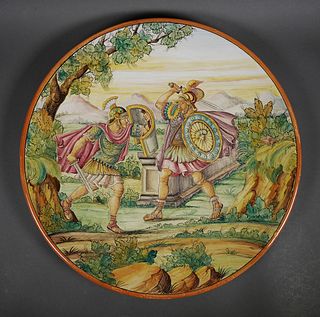 Large 20" ITALIAN Art Pottery Charger